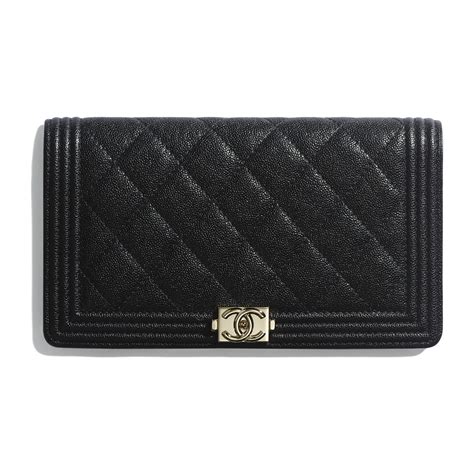 chanel long wallet calf